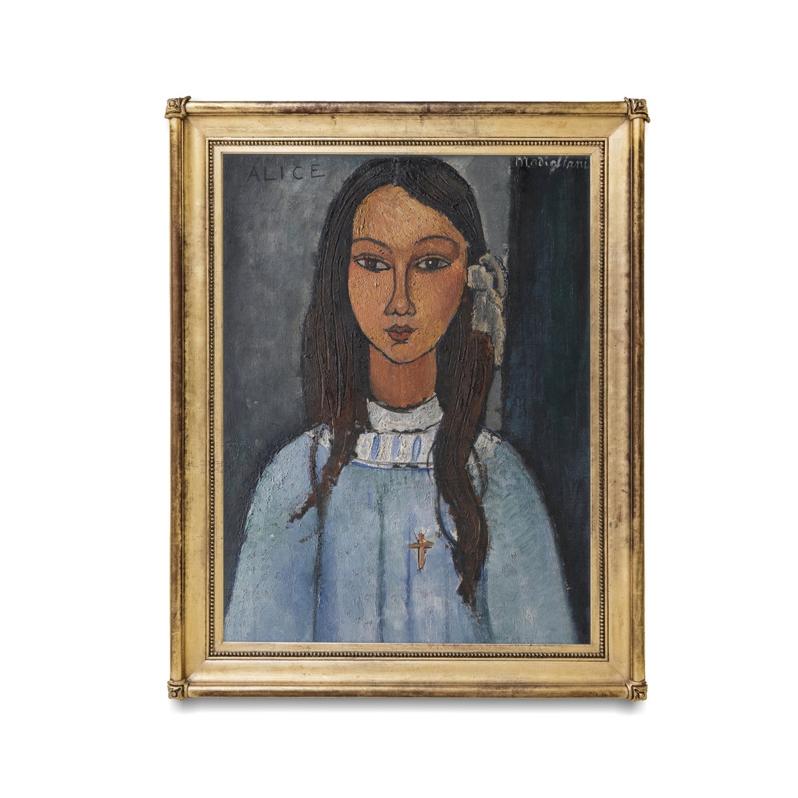 Vintage Portrait Painting Antique Woman Portrait Moody Rustic Oil Painting Print Classic Portrait Art - Image 3