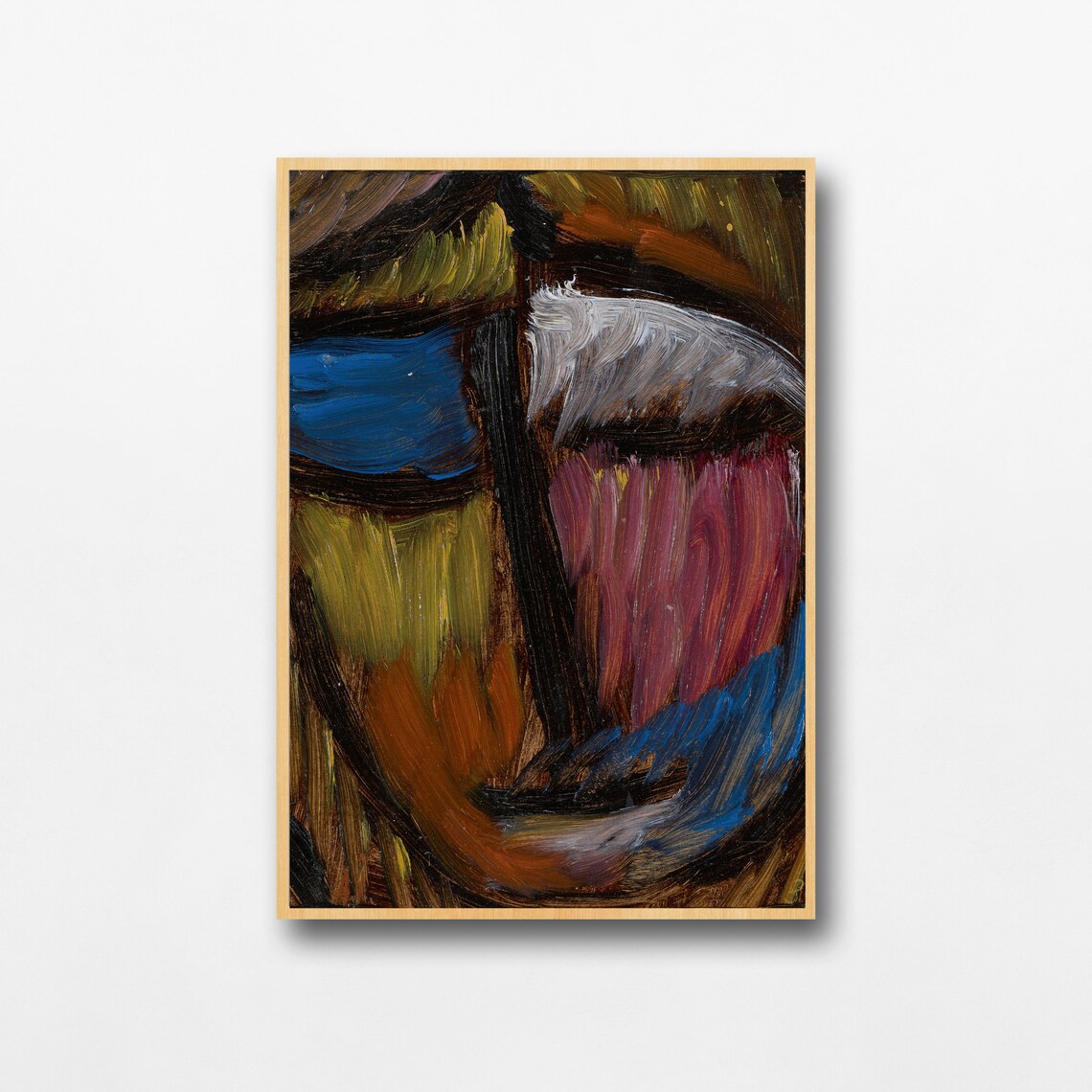 Bold Color Strokes Abstract Expressionist Modern Painting Poster - Image 4