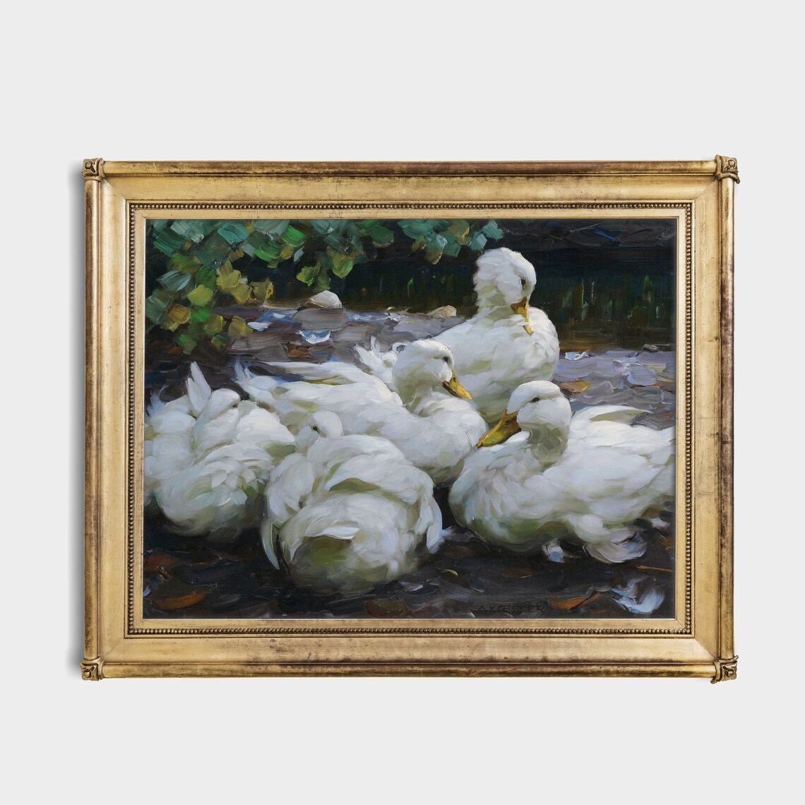 Vintage Ducks Antique Bird Print, Farmhouse Decor - Image 2