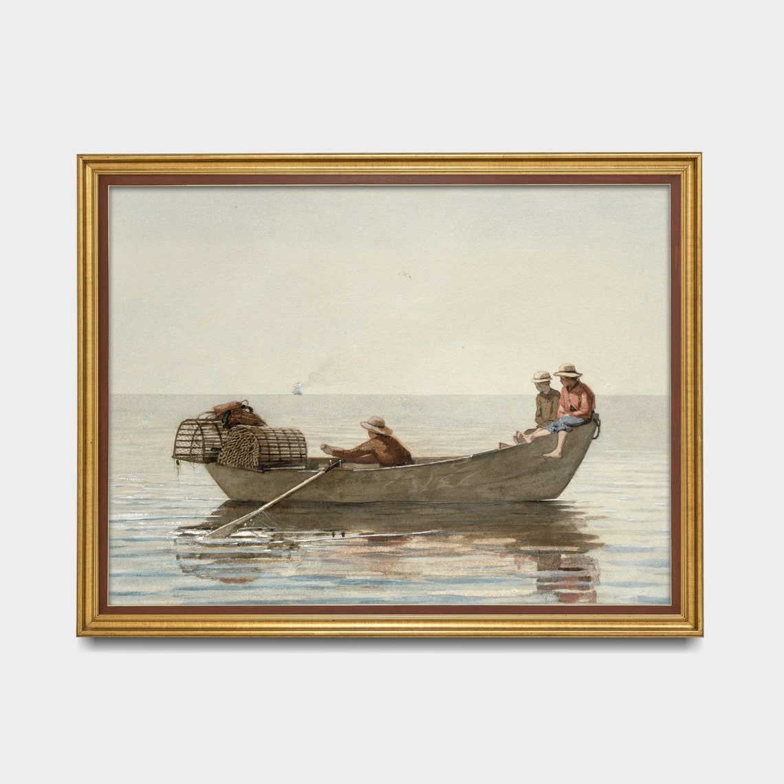 Three Boys in a Dory With Lobster Pots by Winslow Homer Poster - Image 5