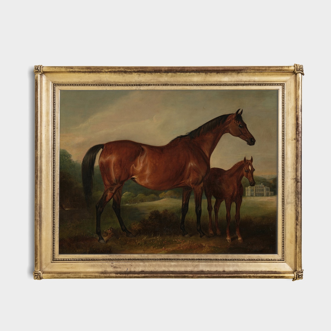 Vintage Horse Painting, Antique Equestrian Wall Art Print - Image 2
