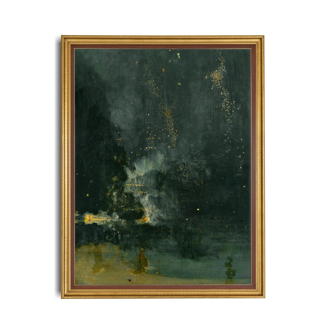 Whistler Nocturne in Black and Gold The Falling Rocket Poster - Image 3