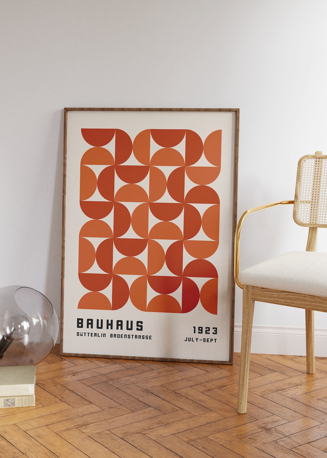 Bauhaus Exhibition Poster, Mid-Century Modern Geometry - Image 3