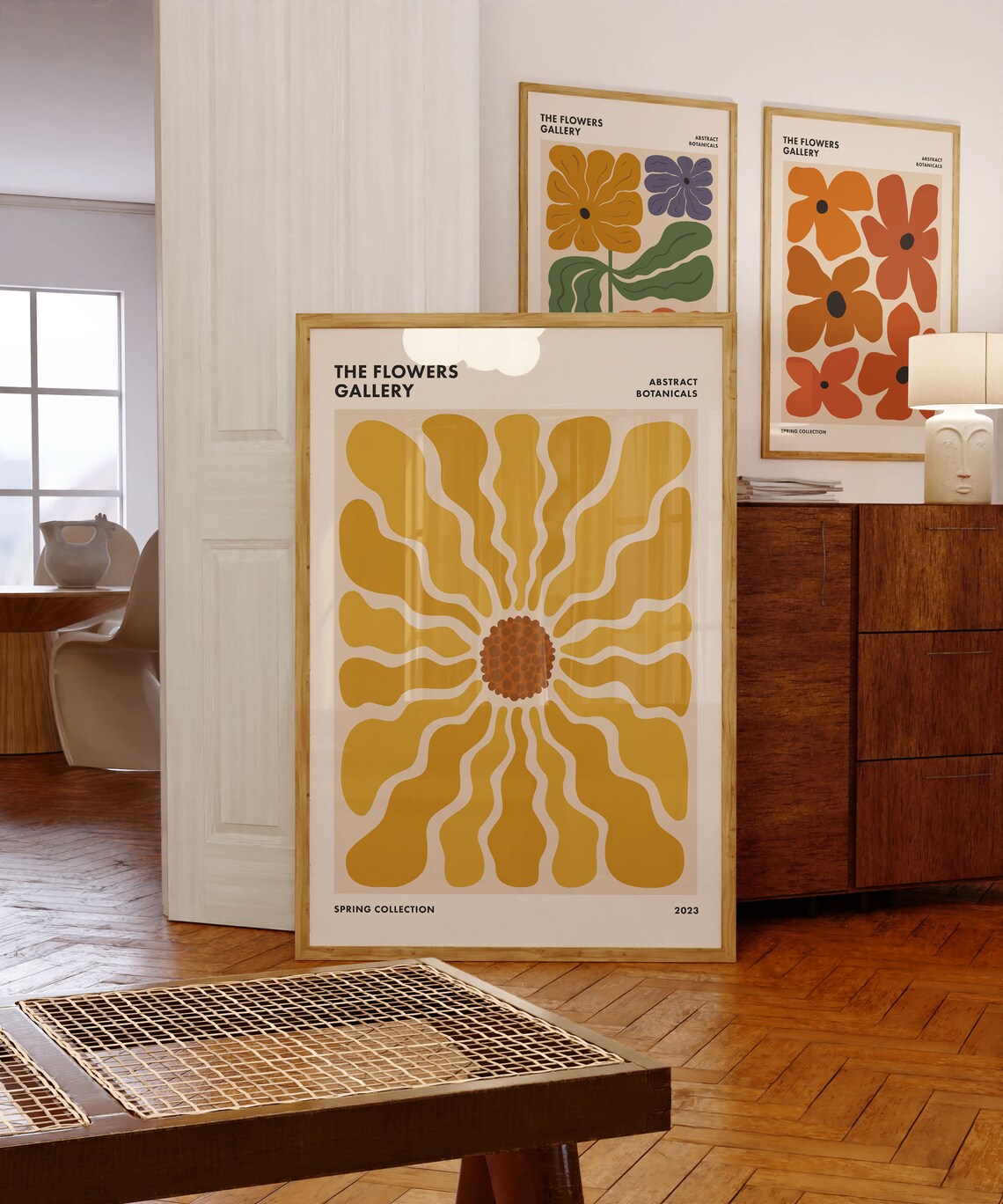 Funky Retro Floral Flower Market Poster, Botanical Art - Image 2