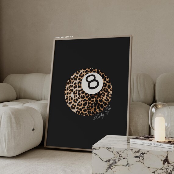Black Leopard Lucky Gril 8 Ball Downlaod Poster The New Era Studio