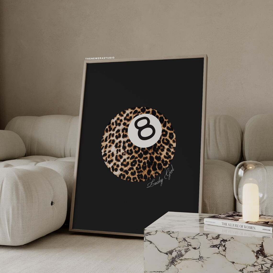 Black Leopard Lucky Gril 8 Ball Downlaod Poster The New Era Studio