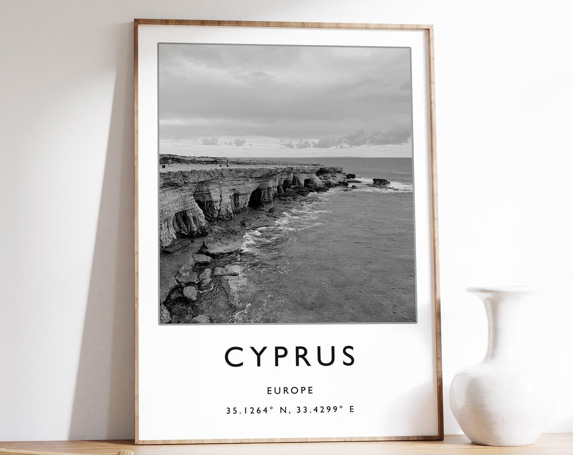Cyprus Travel Print Cyprus Travel Poster Cypriot Travel Gift Cypriot Travel Art Travel Gift Travel Decor