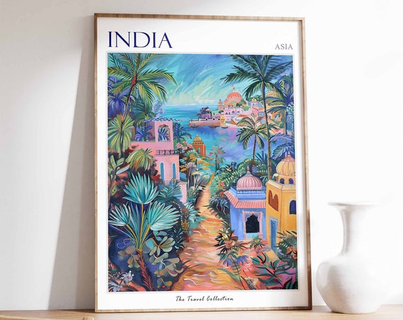India Poster Indian Travel Print Pichhwai Decor Indian Travel Poster Sikh Decor Hindu Art Indian Decor Indian Gift