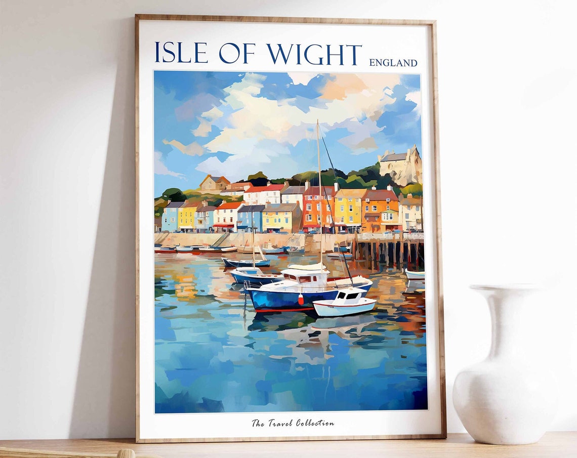 Isle Of Whithorn Poster Isle Of Whithorn Travel Print Scotland Travel Poster Scottish Decor Tropical Decor Isle Of Whithorn Gift