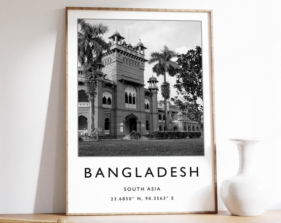 Bangladesh Travel Print Bangladesh Travel Poster Islamic Travel Gift Islamic Decor Muslim Gift Travel Decor Photographic Print