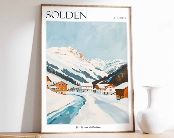 Slden Poster Slden Travel Print Tropical Decor Landscape Wall Art Austrian Decor Austria Travel Print Slden Gift