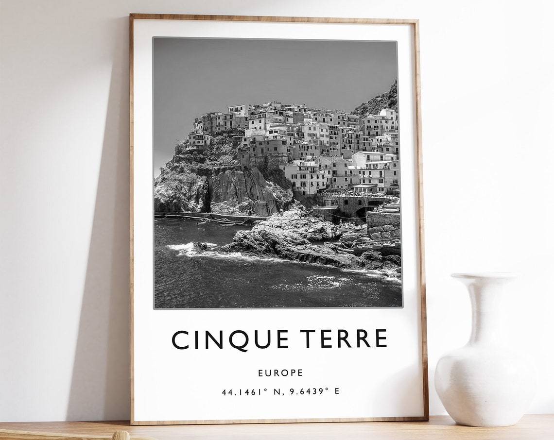 Cinque Terre Travel Print Cinque Terre Travel Poster Italy Travel Gift Italian Travel Art City Art Travel Decor Photographic Print