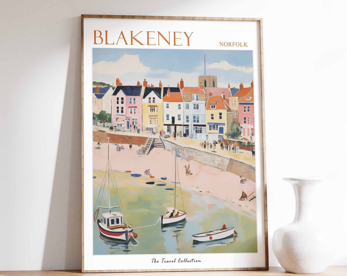 Blakeney Travel Poster, Norfolk Coastal Art Print
