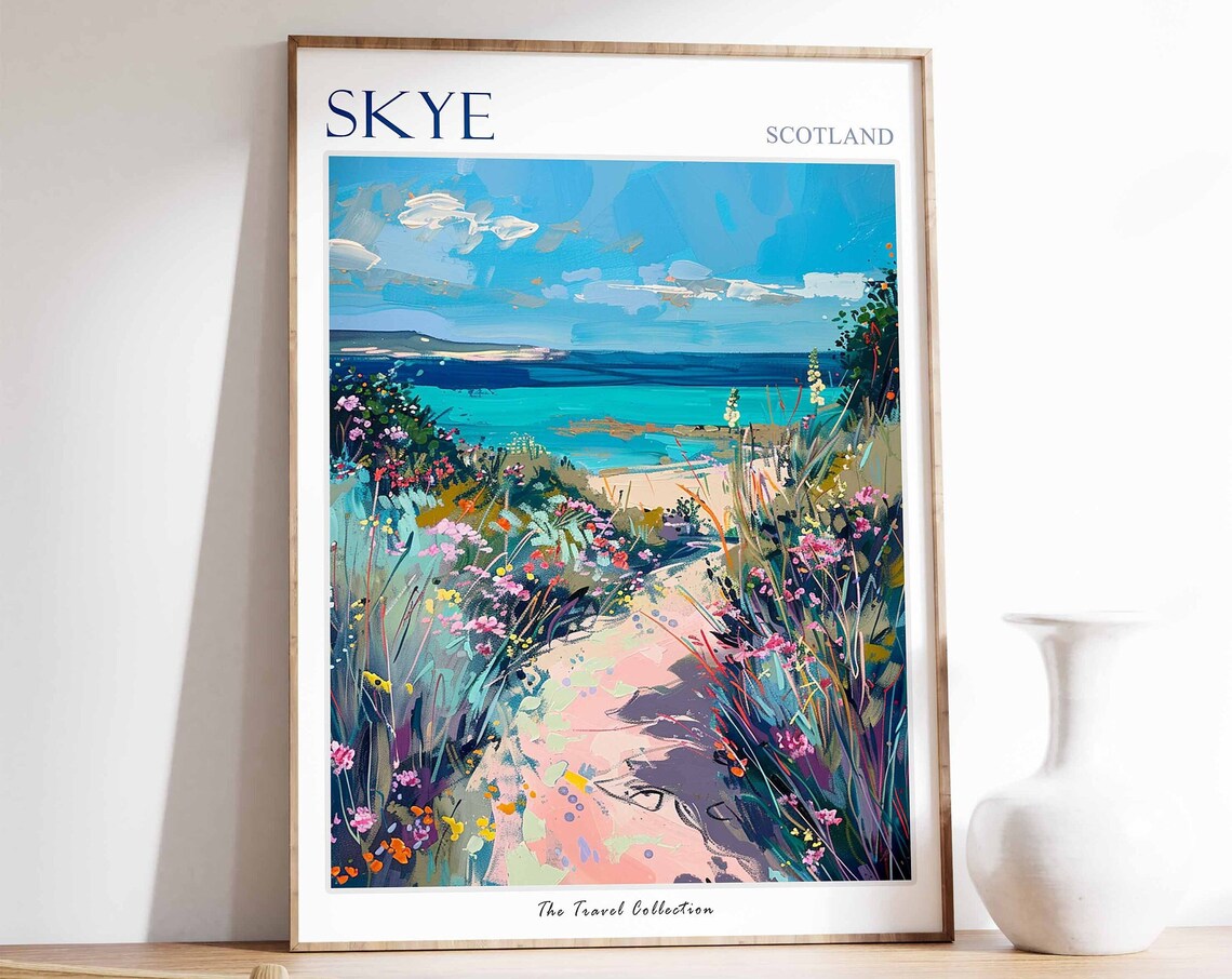 Skye Travel Poster, Scottish Travel Print