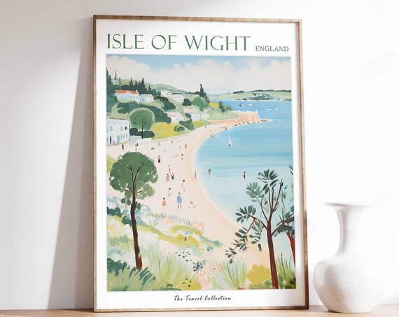 Isle Of Whithorn Poster Isle Of Whithorn Travel Print Scotland Travel Poster Scottish Decor Tropical Decor Isle Of Whithorn Gift