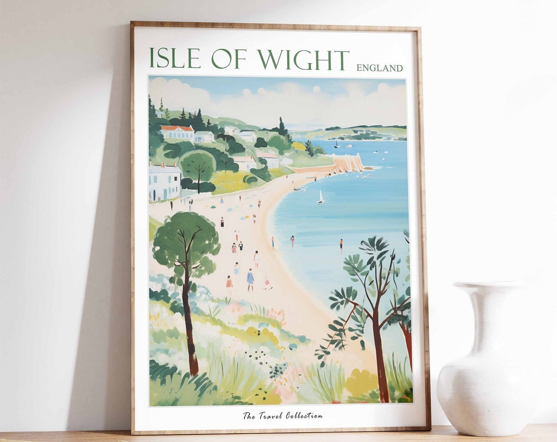 Isle Of Whithorn Poster Isle Of Whithorn Travel Print Scotland Travel Poster Scottish Decor Tropical Decor Isle Of Whithorn Gift