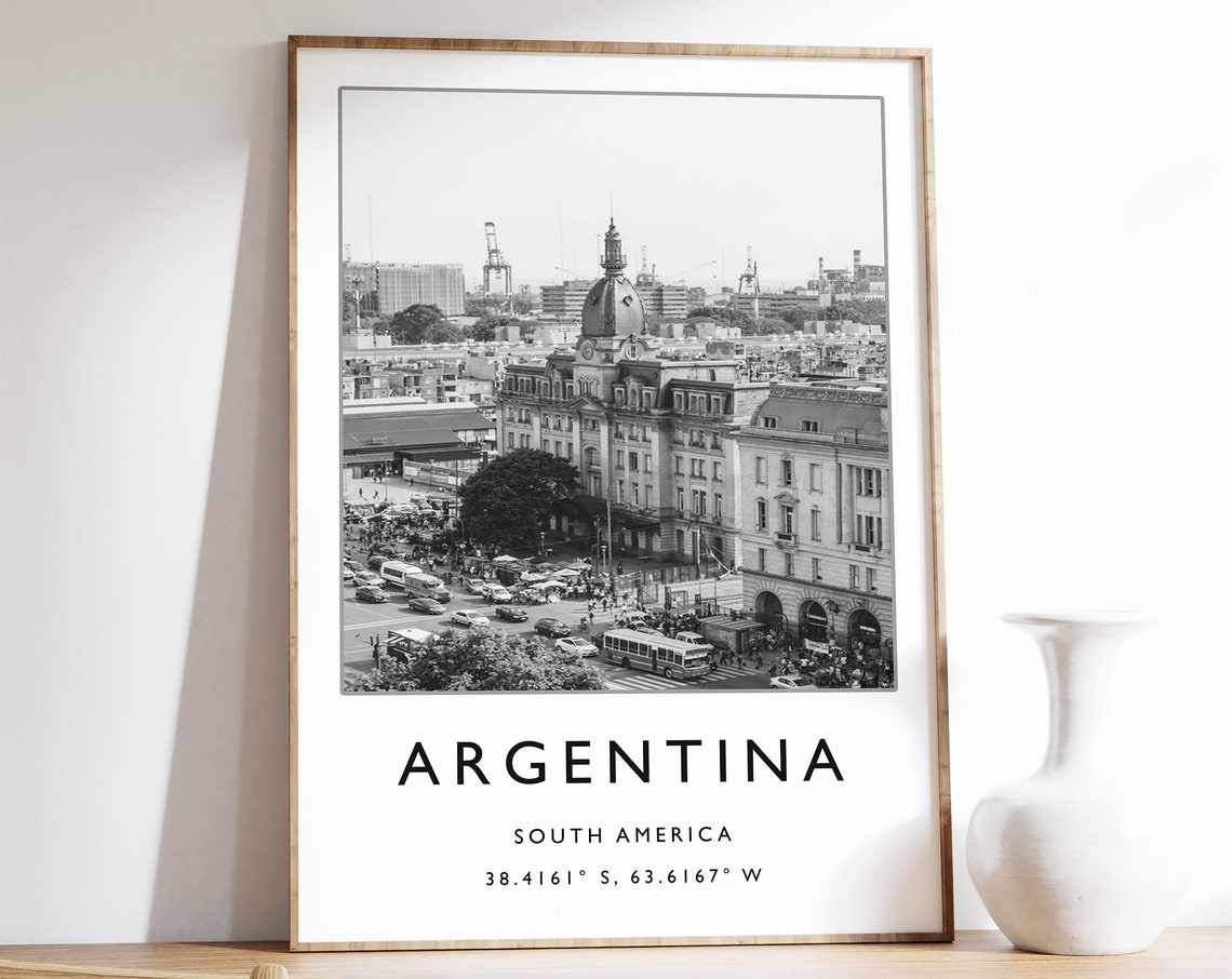 Argentina Travel Print Argentina Travel Poster Buenos Aires Travel Gift Argentina Art City Art Travel Decor Photographic Print