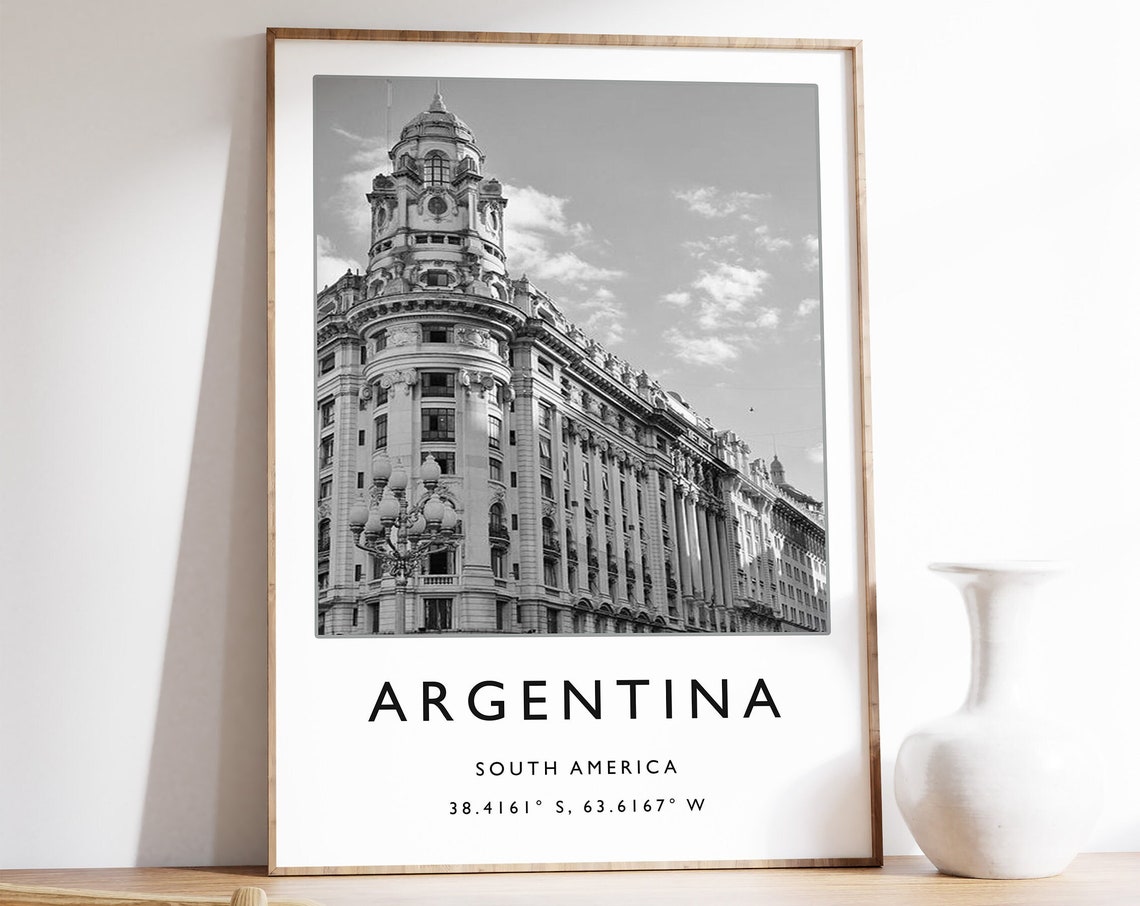 Argentina Travel Print Argentina Travel Poster Buenos Aires Travel Gift Argentina Art City Art Travel Decor Photographic Print