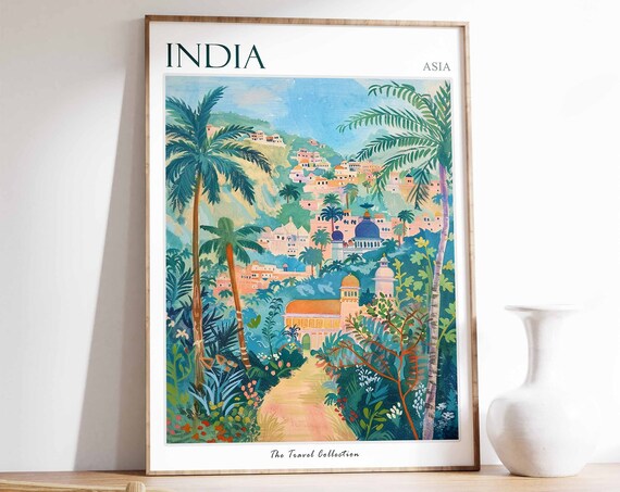 India Poster Indian Travel Print Pichhwai Decor Indian Travel Poster Sikh Decor Hindu Art Indian Decor Indian Gift