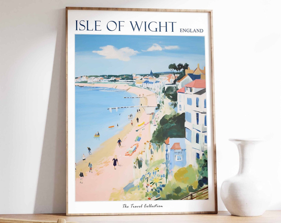 Isle Of Whithorn Poster Isle Of Whithorn Travel Print Scotland Travel Poster Scottish Decor Tropical Decor Isle Of Whithorn Gift