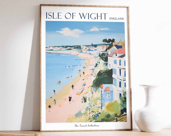 Isle Of Whithorn Poster Isle Of Whithorn Travel Print Scotland Travel Poster Scottish Decor Tropical Decor Isle Of Whithorn Gift