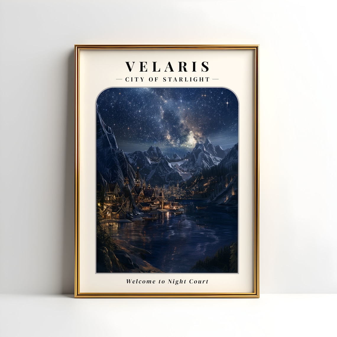 Velaris Night Court Art Print, ACOTAR Wall Art