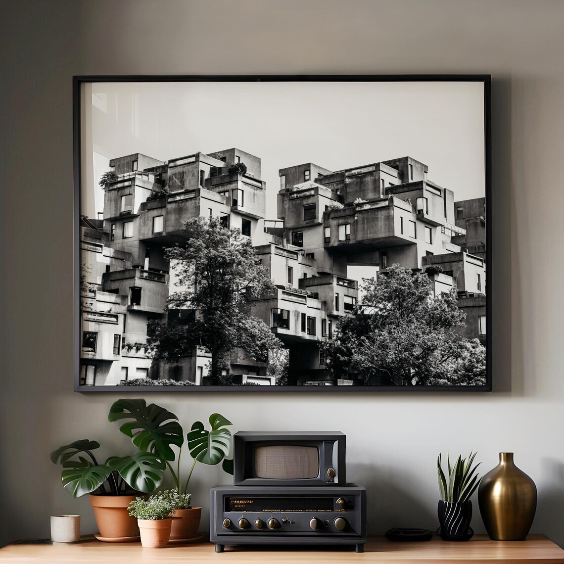Habitat 67 Montreal Minimalist Travel Poster
