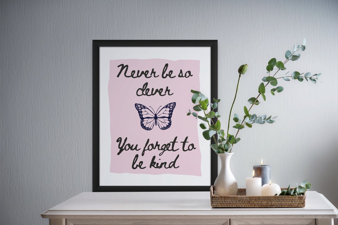 Taylor Lyric Poster, Evermore Kind Quote - Image 3
