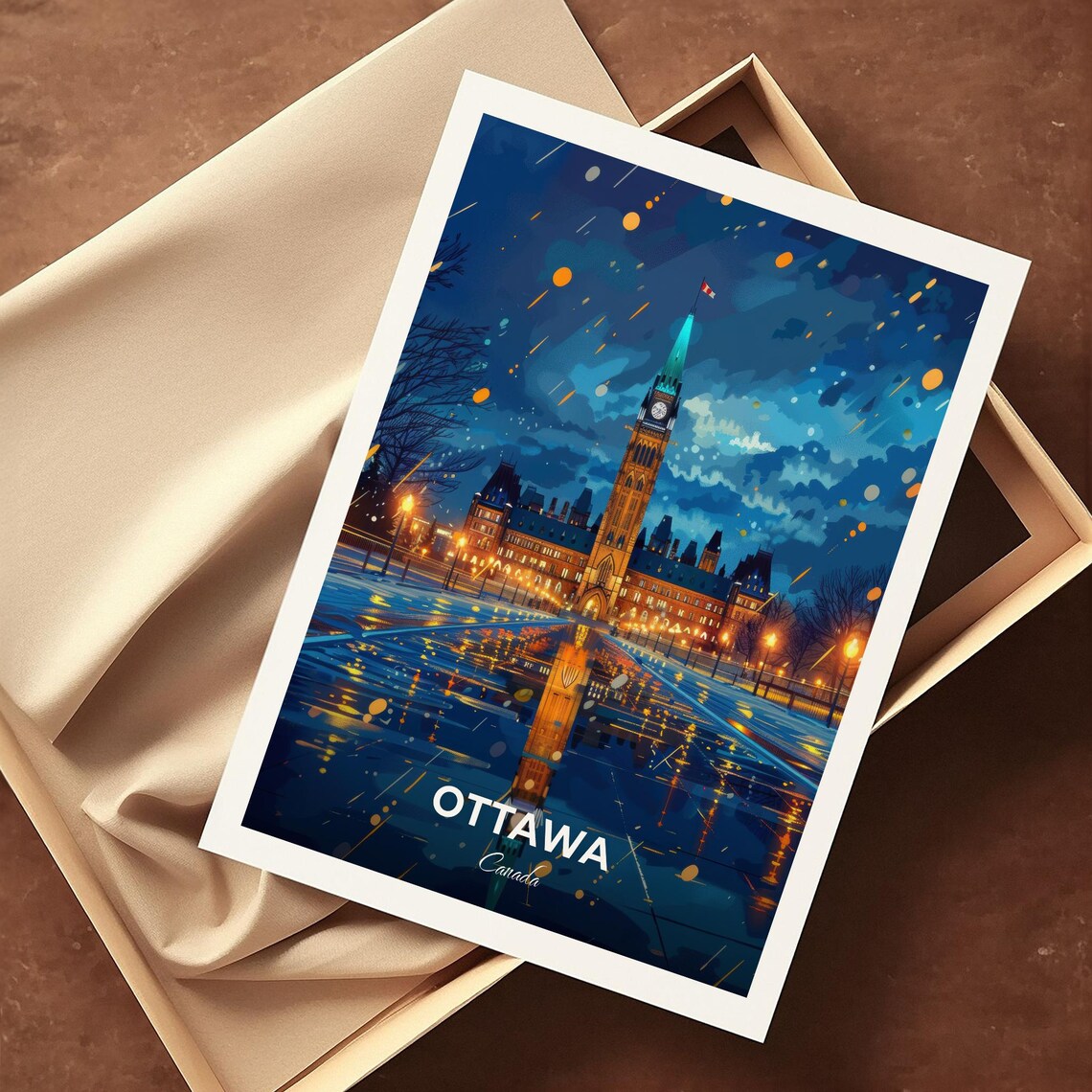 Ottawa Travel Poster Canadian Museum Of Nature City Print Cityscape Artwork Birthday Wedding Gift Wall Art Location Print Home Decor - Image 4
