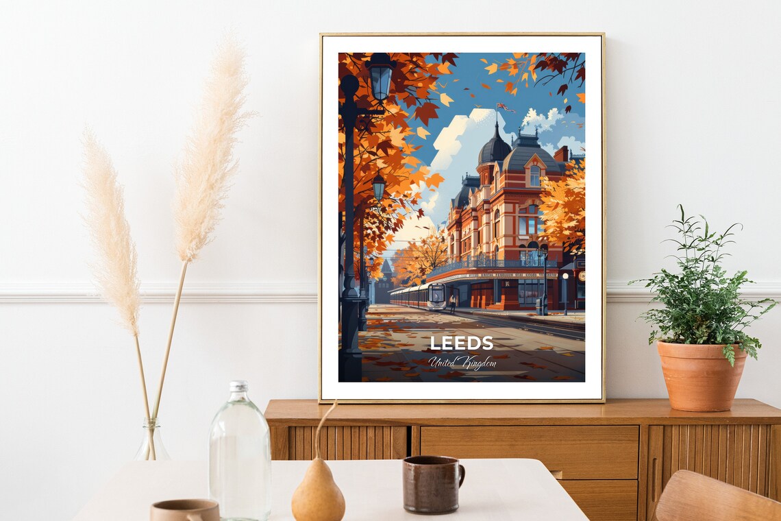 Leeds Hyde Park Picture House Autumn Street United Kingdom Poster - Image 2
