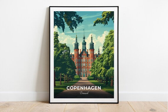 Copenhagen Rosenborg Castle Tree Lined Avenue Denmark Poster