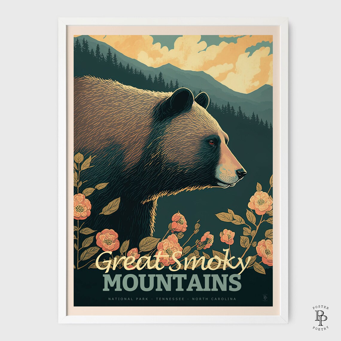 Great Smoky Mountains National Park Vintage Travel Poster - Image 2