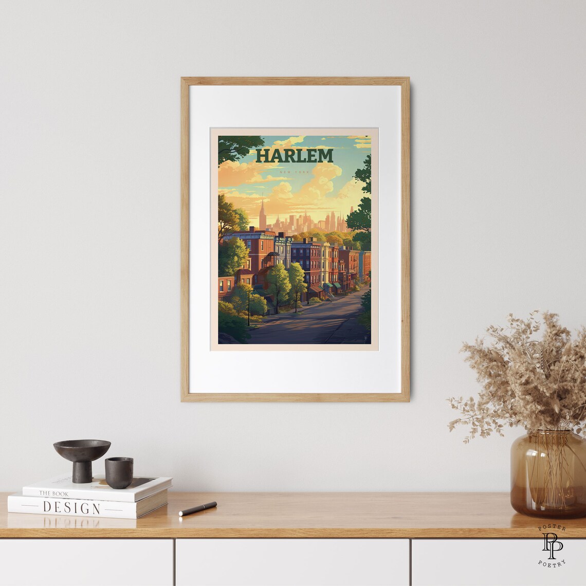 Harlem New York Retro Travel Poster Art Print - Image 3