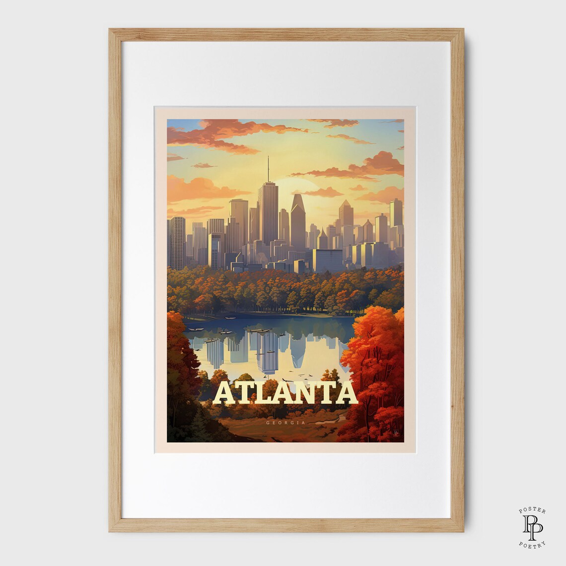 Atlanta Georgia Travel Poster, Trendy Wall Art - Image 4