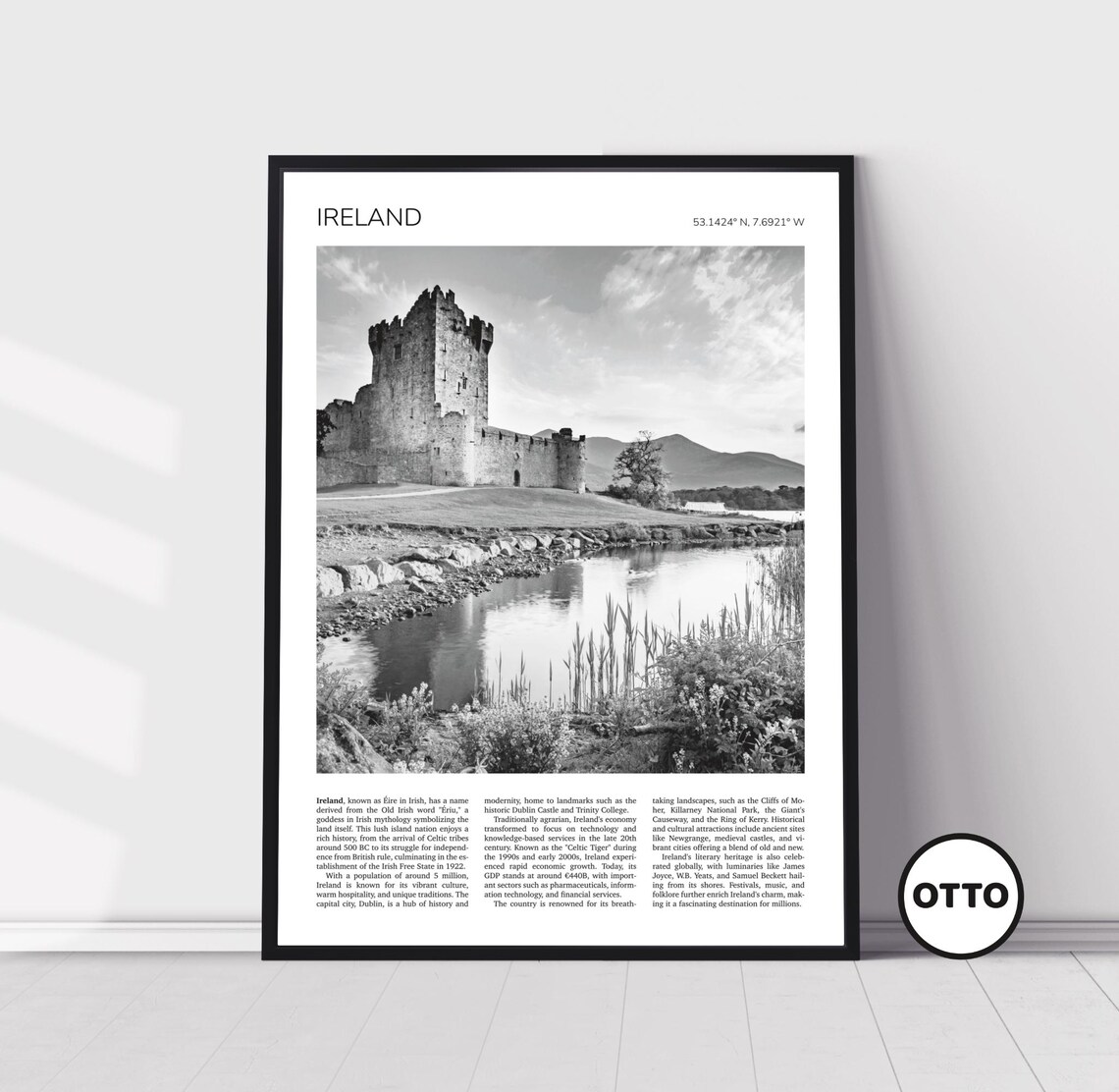 Ross Castle Killarney National Park Travel Poster
