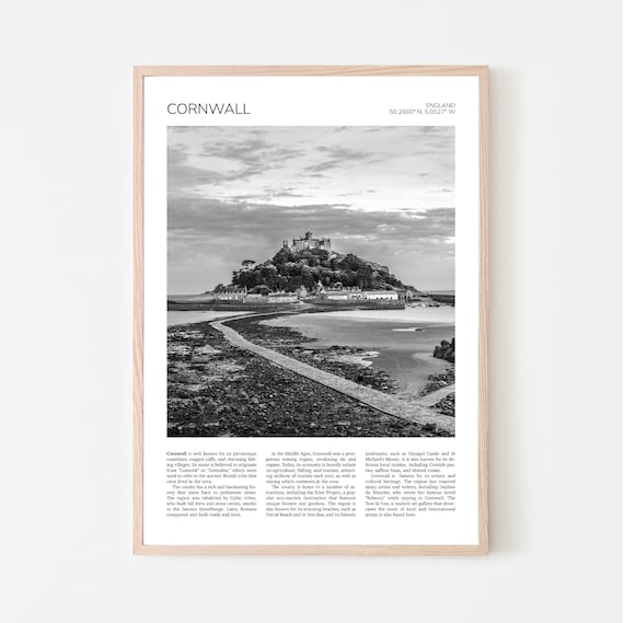 St Michael's Mount Cornwall Travel Poster, England