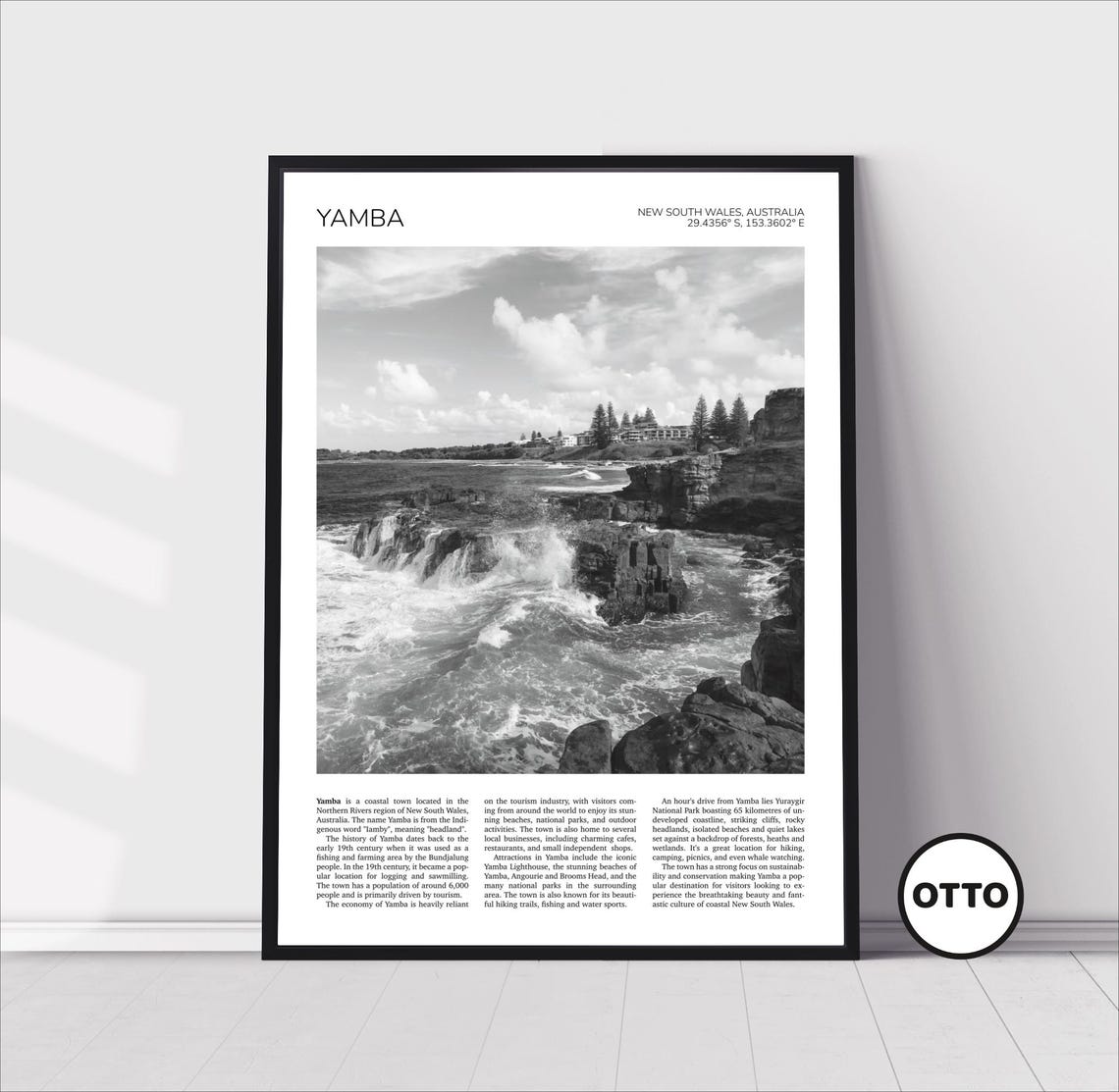 Yamba Wall Art Yamba Home Decor Print Coastline Art Travel Poster Artful Photo Travel Gift Memento Idea New South Wales Australia