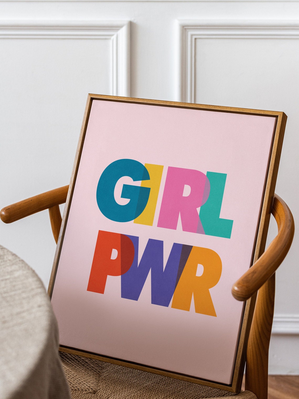 Girl Power Empowerment Poster With Bold Colorful Block Letter Design - Image 2