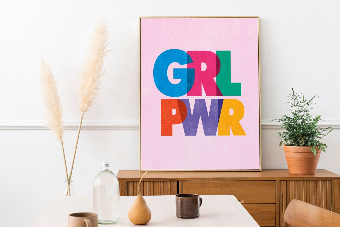 Feminist Girl Power Art Print, Motivational Poster - Image 3