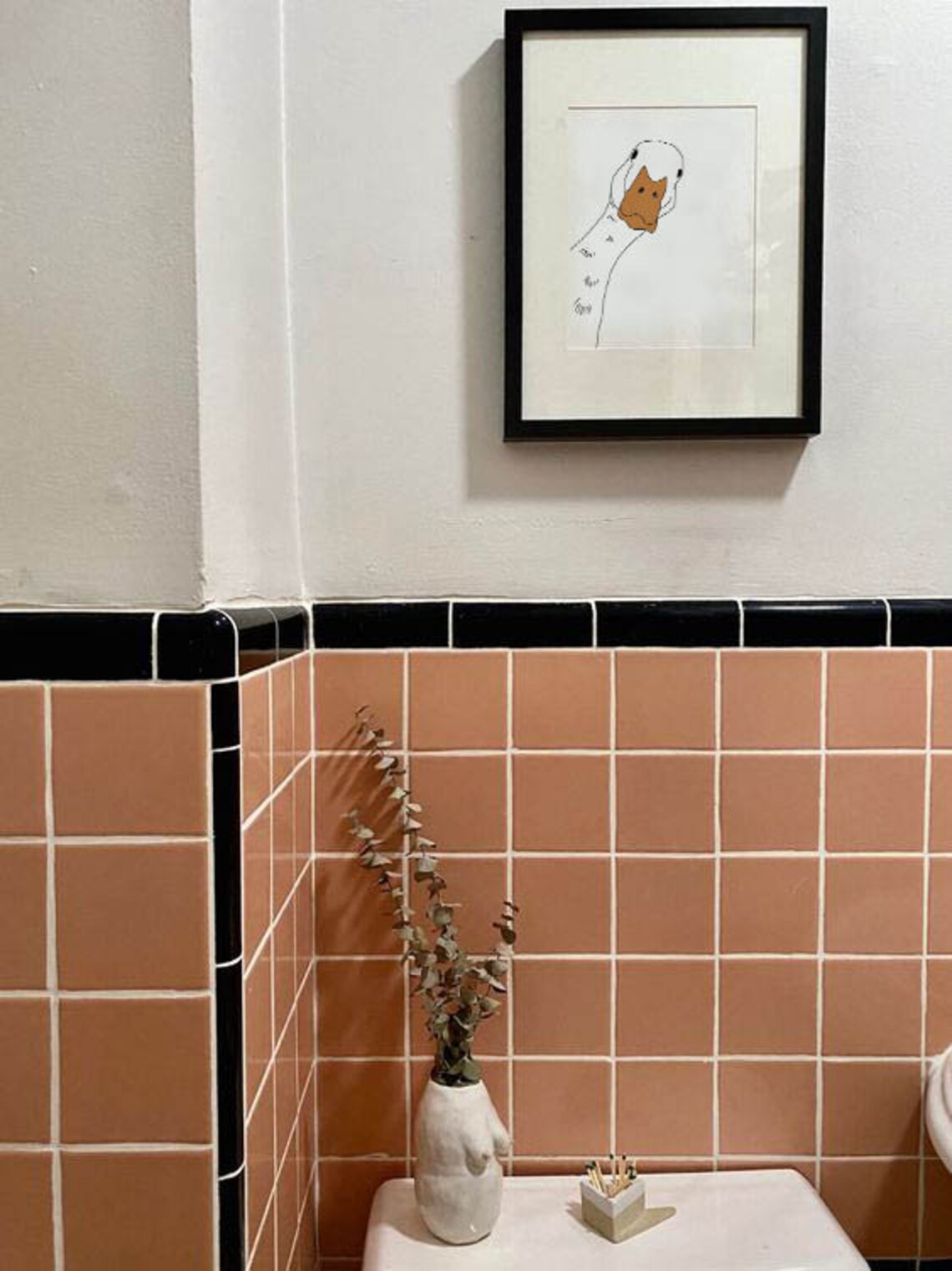 Funny Duck Portrait Bathroom Poster Print - Image 4