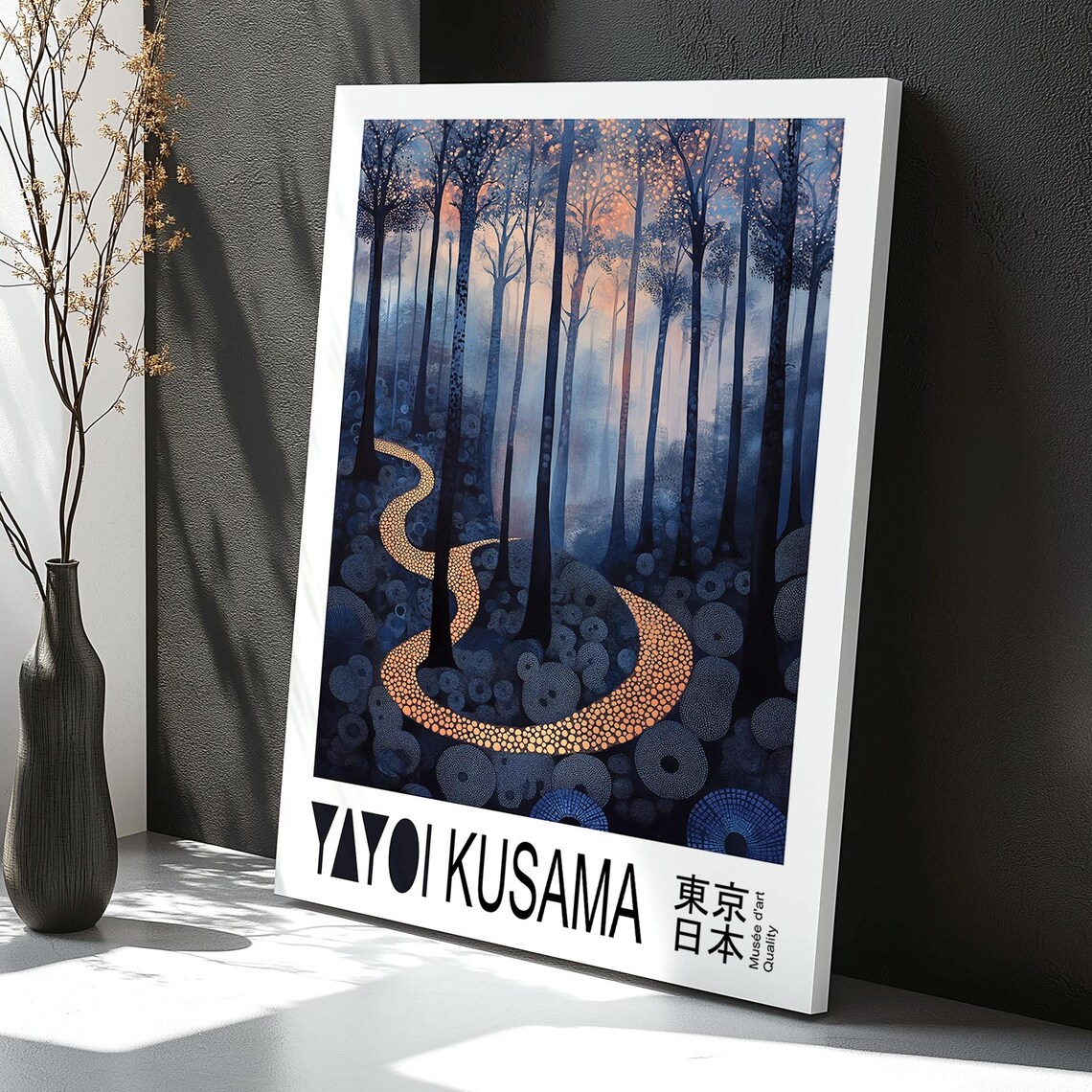 Yayoi Kusama Exhibition, Japanese Landscape Poster - Image 3