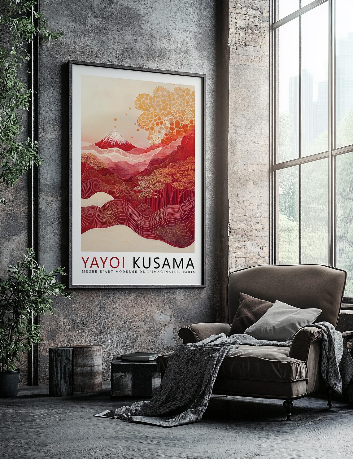 Yayoi Kusama Exhibition Mount Fuji, Japanese Landscape - Image 2
