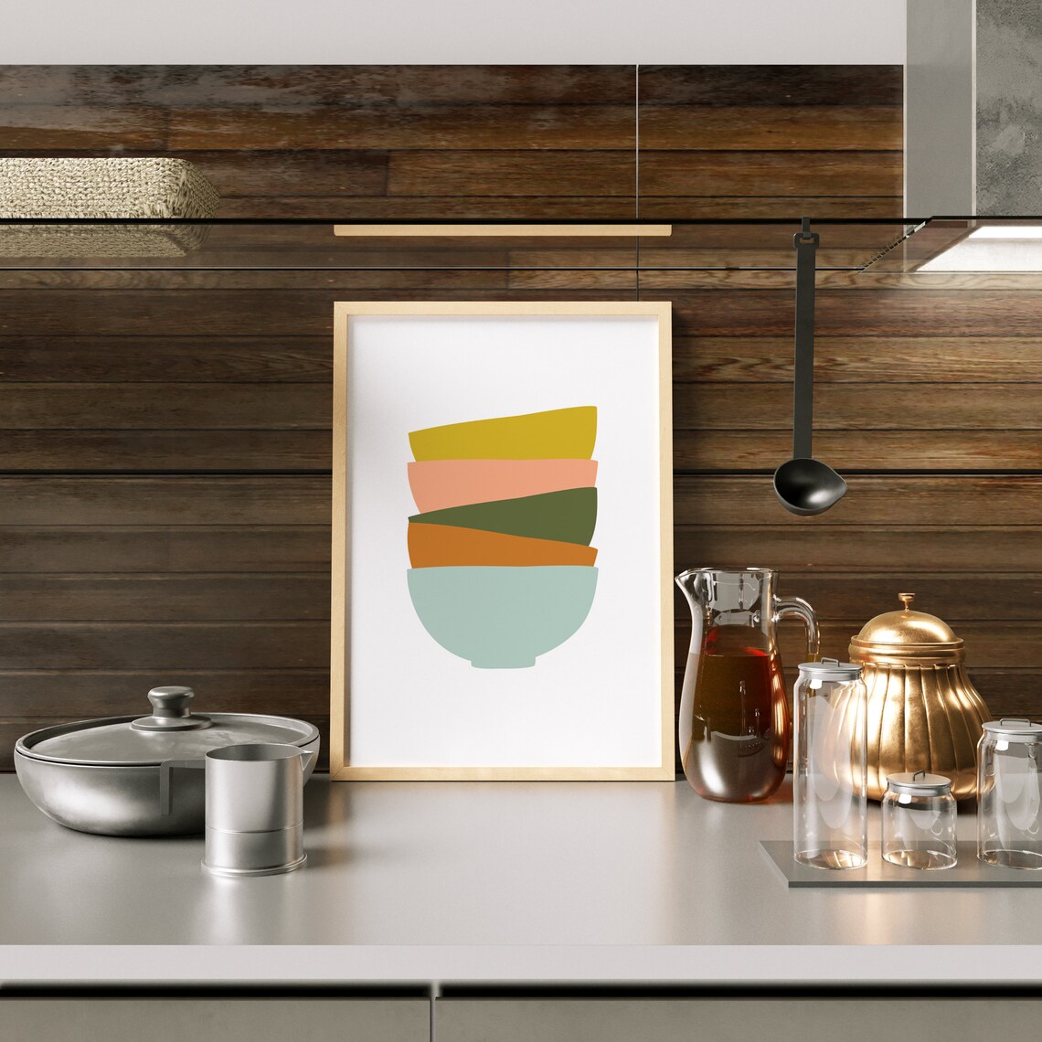 Bowls Kitchen Poster, Modern Kitchen Decor - Image 4