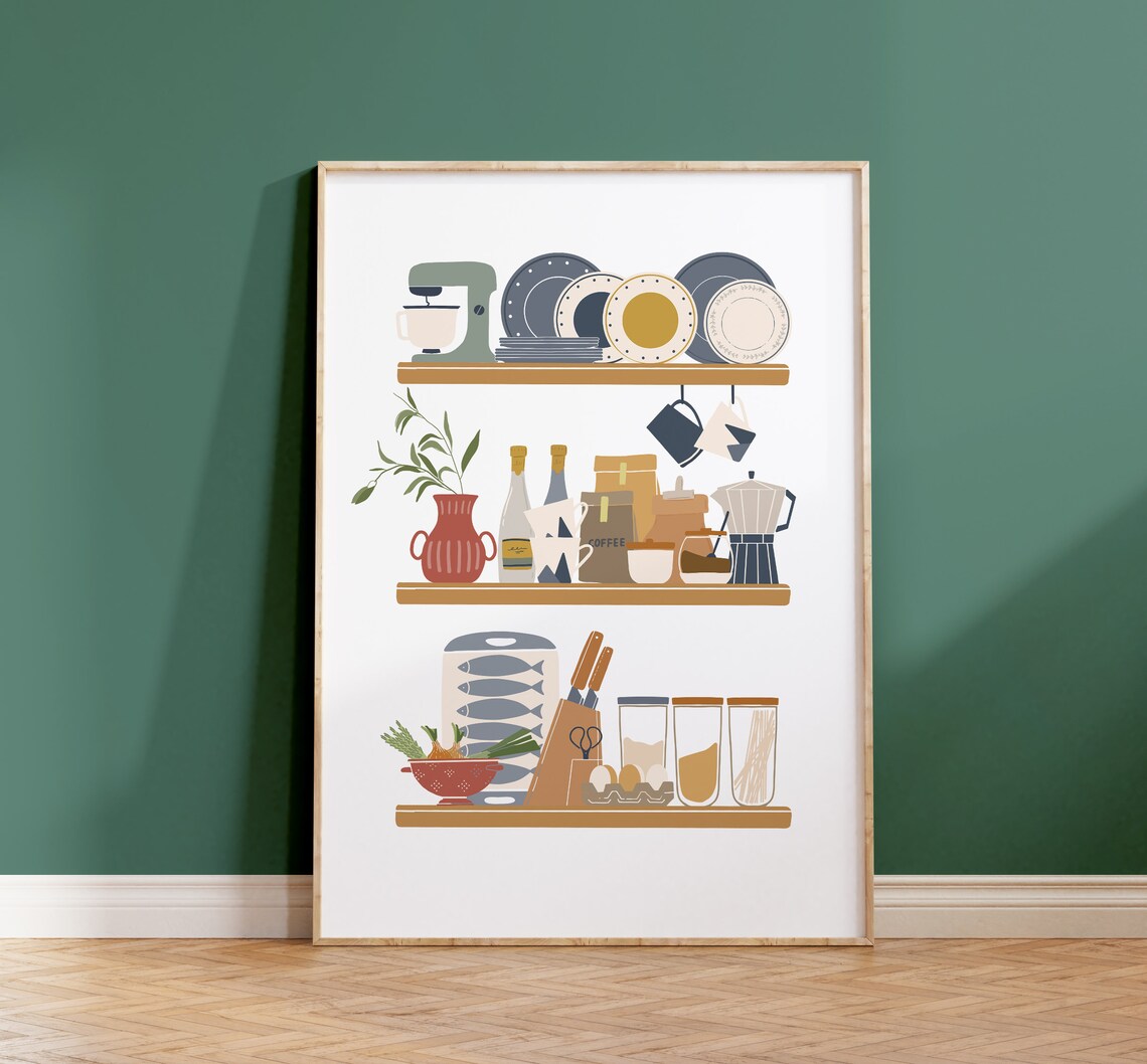 Kitchen Wall Art Poster for Dining Room Decor