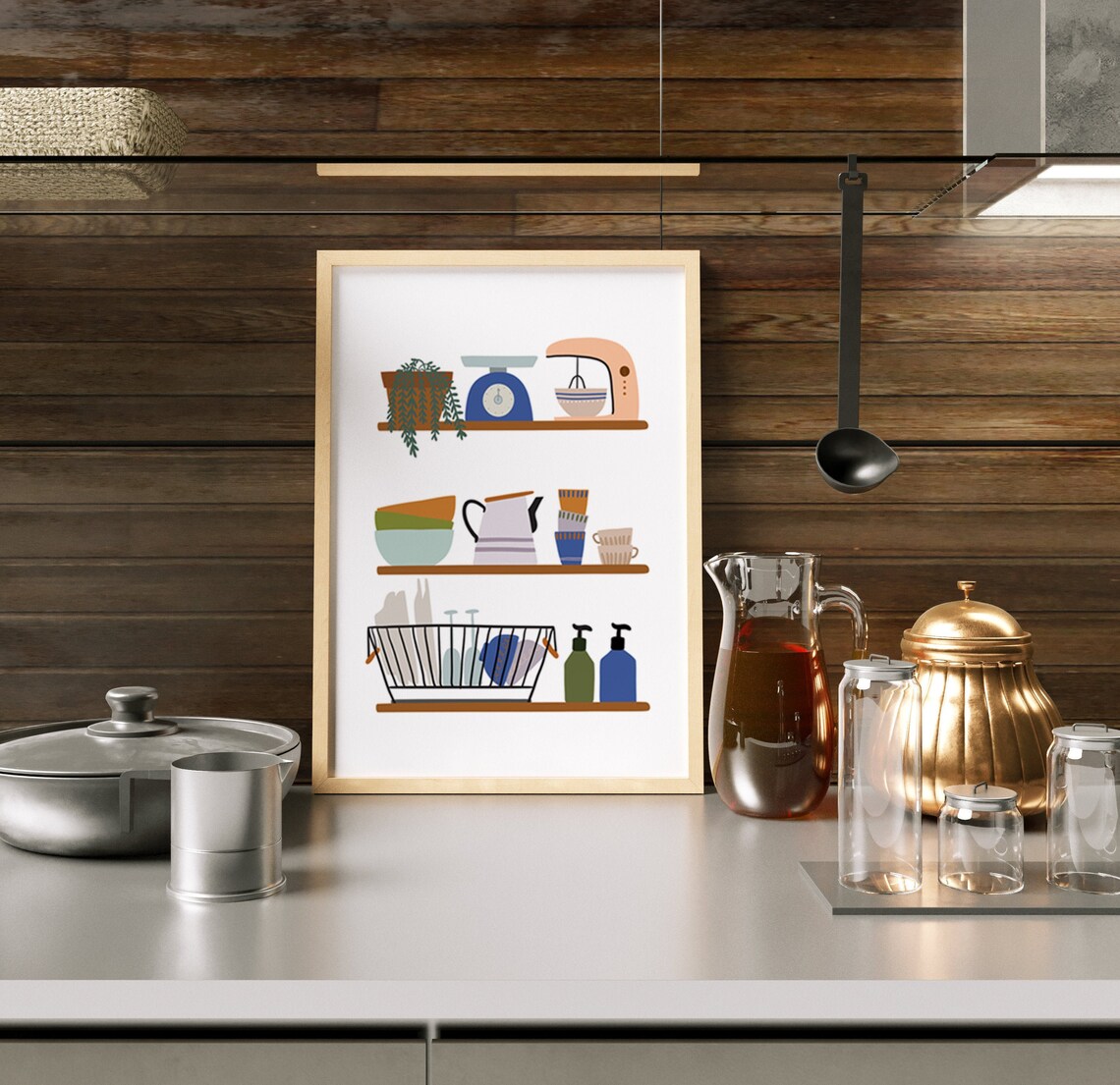 Modern Kitchen Wall Art Poster, Dining Room Decor - Image 3