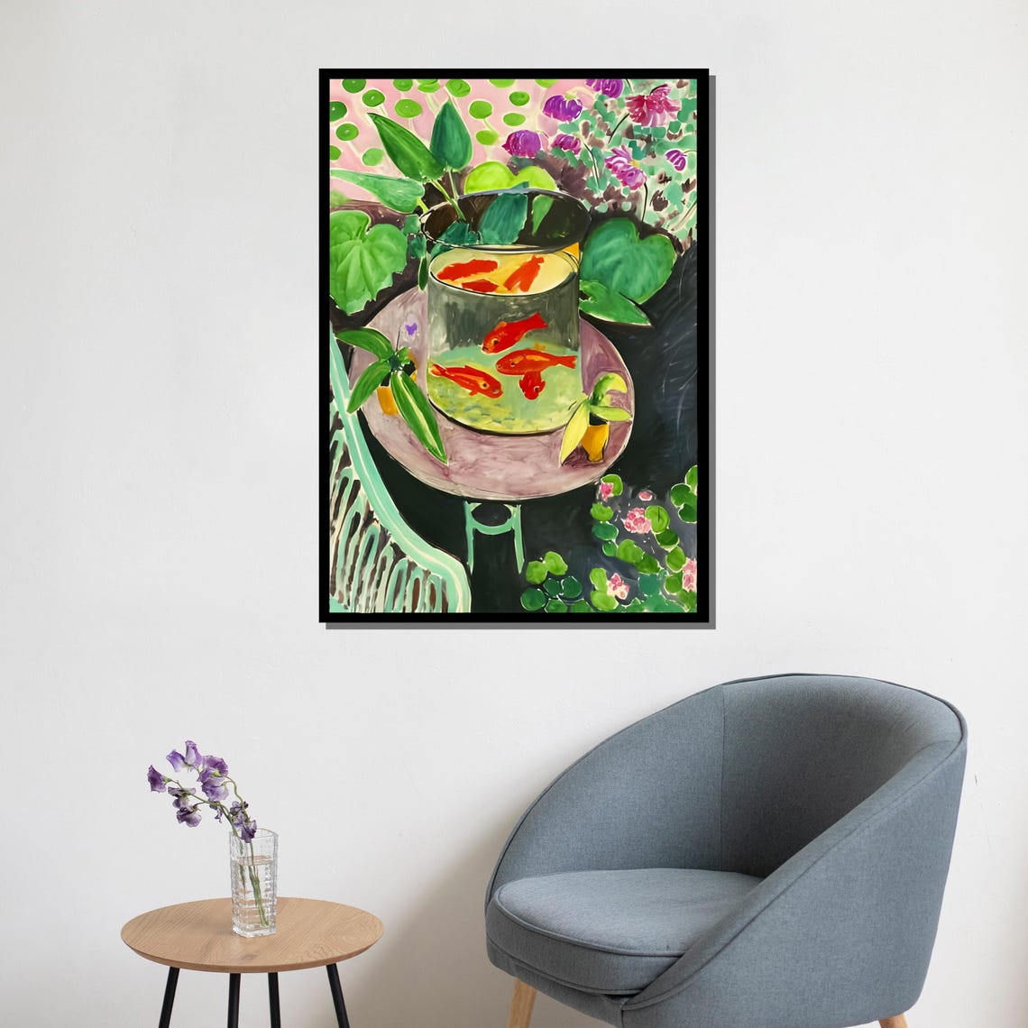 Henri Matisse The Goldfish Bowl Red Fish Green Plants Poster - Image 5