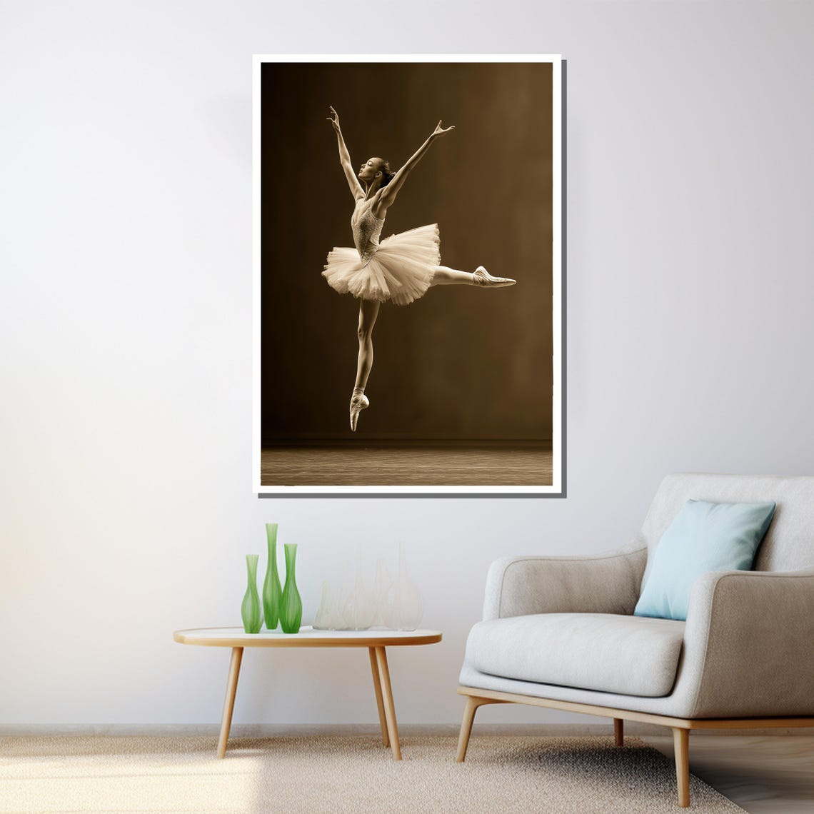 Fiery Passion Dance Painting Devil And Lady Wall Art Gothic Romantic Decor Unique Gift For Art Lovers - Image 3