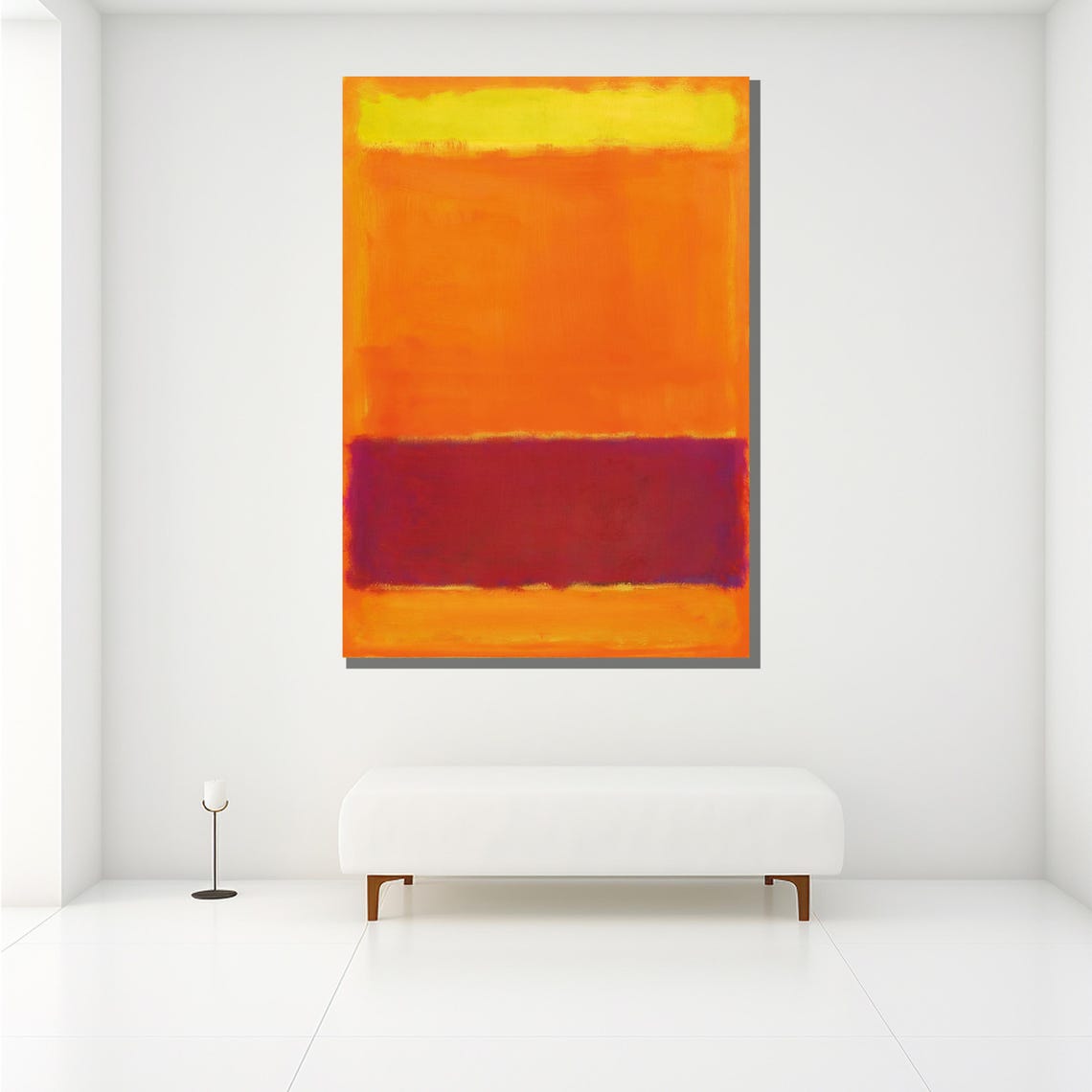 Mark Rothko Sunlit Orange Red Yellow Vibrant Color Field Art Print - Image 2