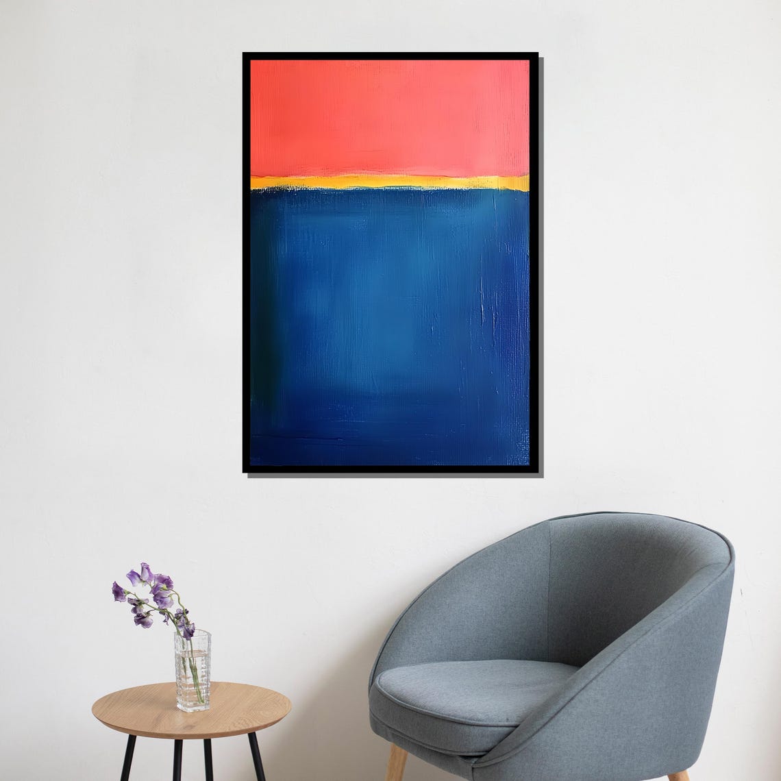 Mark Rothko Striking Red Yellow Blue Bold Primary Color Field Print - Image 5