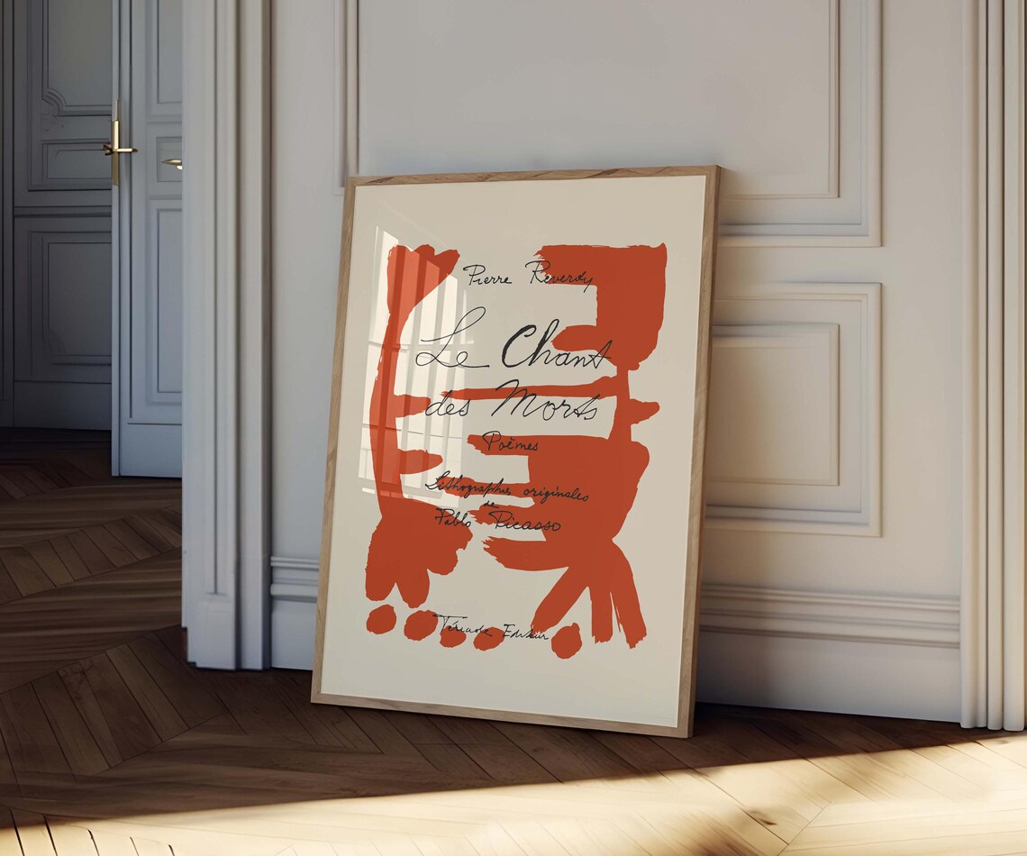 Pablo Picasso Le Chant des Morts Poetry Lithograph Exhibition Poster - Image 2